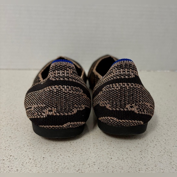 Rothy's The Point Flats Black and Gold Shimmer H4 - Picture 4 of 9